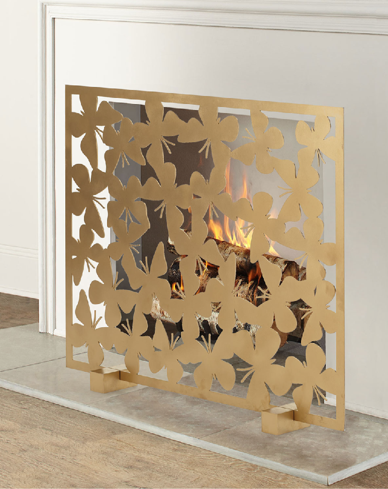 Butterfly Fireplace Screen — Tommy Mitchell